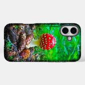 キノコ（ばちゃばちゃ）跳ねる – タフな電話ケース Case-Mate iPhoneケース (裏面 (横))