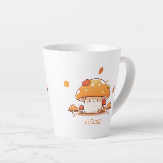 キノコ カフェラテマグ (右アングル)