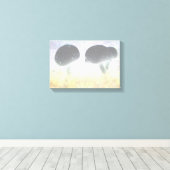 キノコ キャンバスプリント (インサイチュ (ウッドフロア))