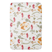 キノコ |コテージコア美学 |水彩 バスマット (正面縦)