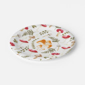 キノコ |コテージコア美学 |水彩 ペーパープレート (アングル)