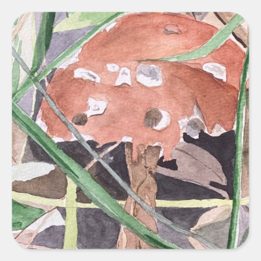 キノコ スクエアシール (正面)