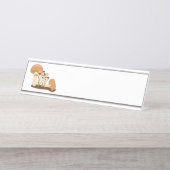 キノコ デスクネームプレート (正面)