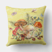 キノコ、トンボ、蛾とカタツムリ クッション (裏面)