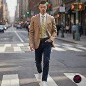 キノコ、トンボ、蛾とカタツムリ ネクタイ