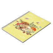 キノコ、トンボ、蛾とカタツムリ ノートブック (左側)