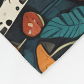 キノコ フリースブランケット (角)