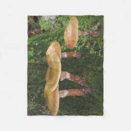 キノコ フリースブランケット