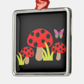 キノコ メタルオーナメント (左)