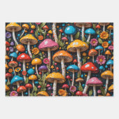 キノコ ラッピングペーパーシート (正面3)