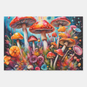 キノコ ラッピングペーパーシート (正面2)