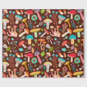 キノコ ラッピングペーパー (フラット)