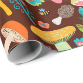 キノコ ラッピングペーパー (ロールコーナー)