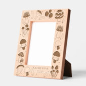 キノコ レーザー彫刻フレーム (左)