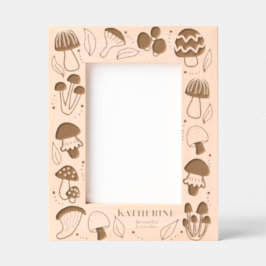 キノコ レーザー彫刻フレーム