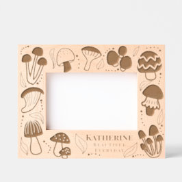 キノコ レーザー彫刻フレーム