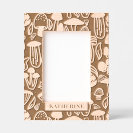 キノコ レーザー彫刻フレーム