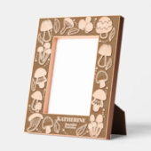 キノコ レーザー彫刻フレーム (左)