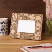 キノコ レーザー彫刻フレーム (左)