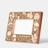 キノコ レーザー彫刻フレーム (左)