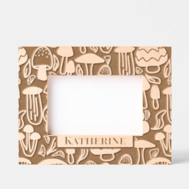 キノコ レーザー彫刻フレーム