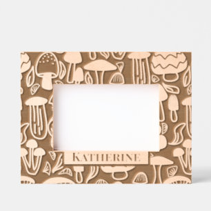 キノコ レーザー彫刻フレーム