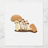 キノコ ワインラベル (シングルラベル)