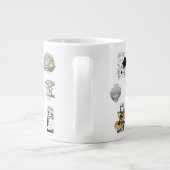 キノコ – 一般的な名前 ジャンボコーヒーマグカップ (裏面)