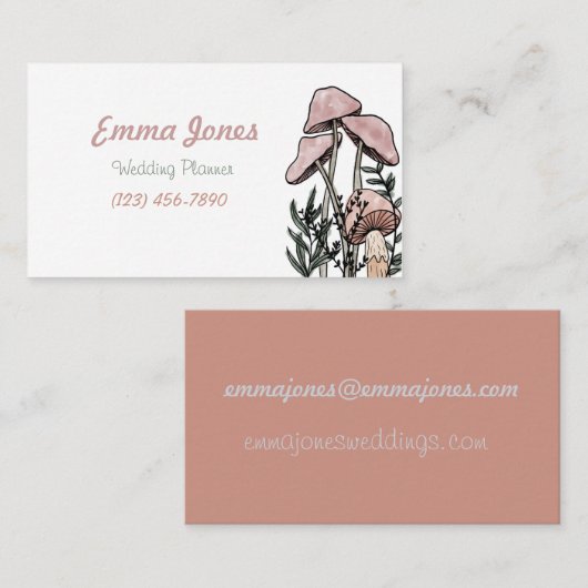 キノコ 名刺 (正面/裏面)