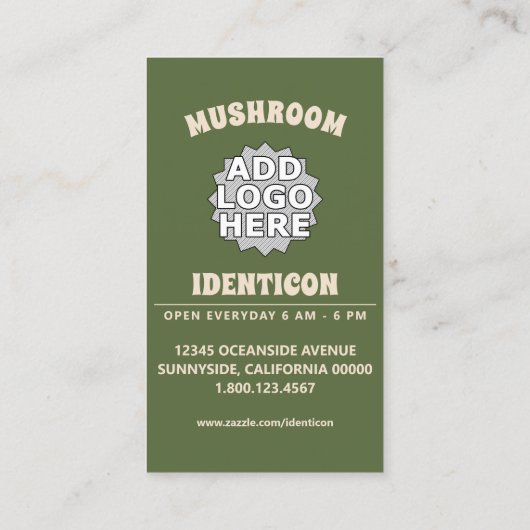 キノコ 名刺 (裏面)