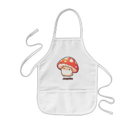 キノコ 子供用エプロン