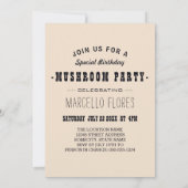 キノコ 招待状 (裏面)