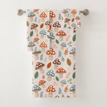 キノコ，秋の葉，自然パッテン