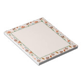 キノコ、紅葉、自然のパターン ノートパッド (アングル)