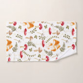 キノコ |綿の美学 |水彩 バスタオルセット (ハンドタオル)