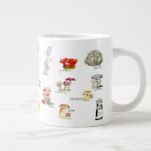 キノコ（食用および薬用） ジャンボコーヒーマグカップ (右)