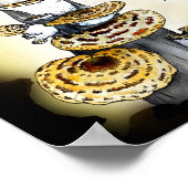 キノコ(食用および薬用) ポスター (角)