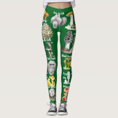 キノコ（食用および薬用）レギンス レギンス (正面)