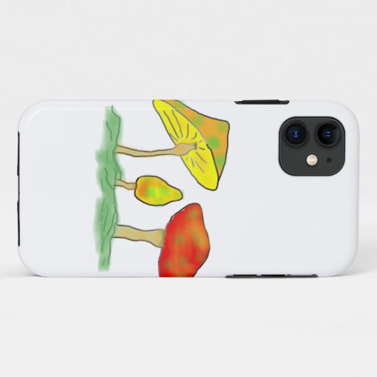 キノコ Case-Mate iPhoneケース (裏面(横))