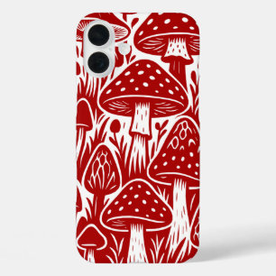 キノコ iPhone 16 PLUSケース