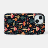 キノコ iPhone 15ケース (裏面横)
