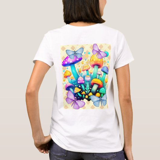 キノコ Tシャツ (裏面)