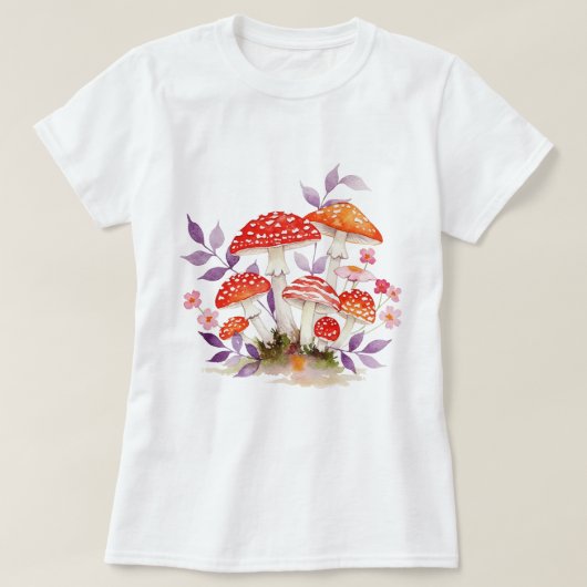 キノコ Tシャツ (デザイン正面)