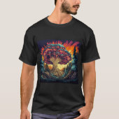 キノコTシャツ魔法キノコT型 Tシャツ (正面)