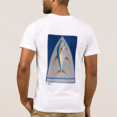 キハダマグロの人の軽い服装 Tシャツ (裏面)