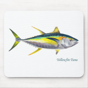 キハダマグロの魚のmousepad マウスパッド