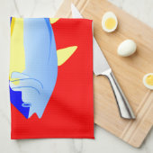 キハダマグロ キッチンタオル (四つ折り)