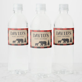 キバタキューBearベビーシャワー ペットボトルラベル