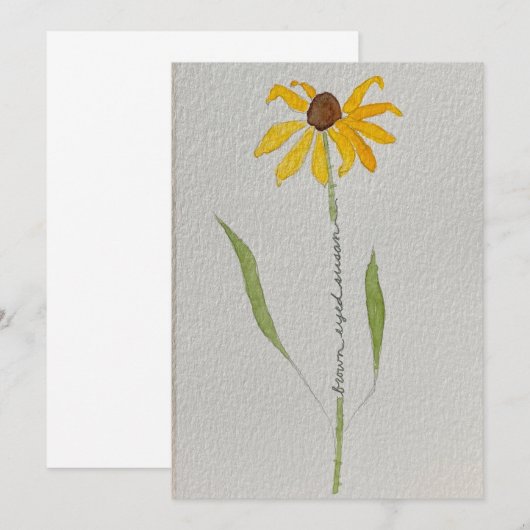 キバナコスモス 招待状 (正面/裏面)