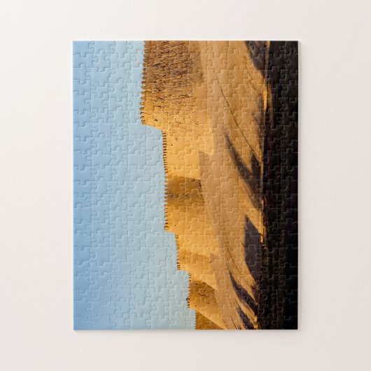 キバ市の壁-ウズベキスタン、中央アジア ジグソーパズル (縦)